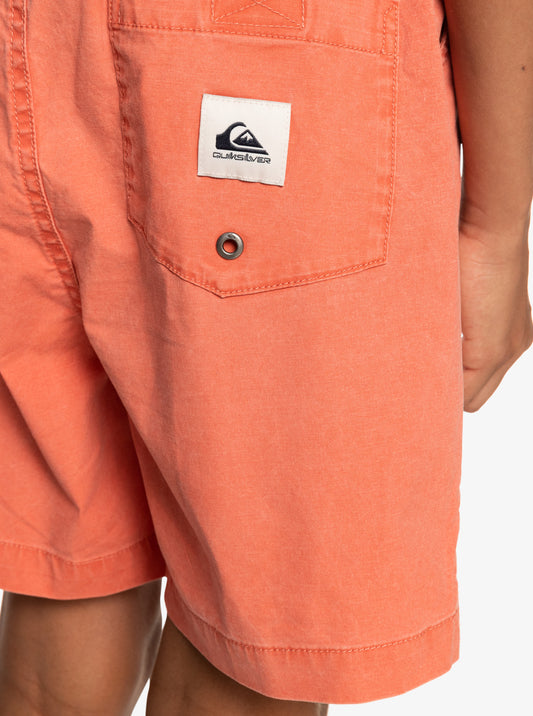 QUIKSILVER - TAXER BOYS SHORT - MECCA ORANGE