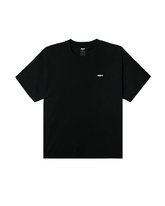OBEY - HEAT MAP HEAVYWEIGHT TEE - BLACK