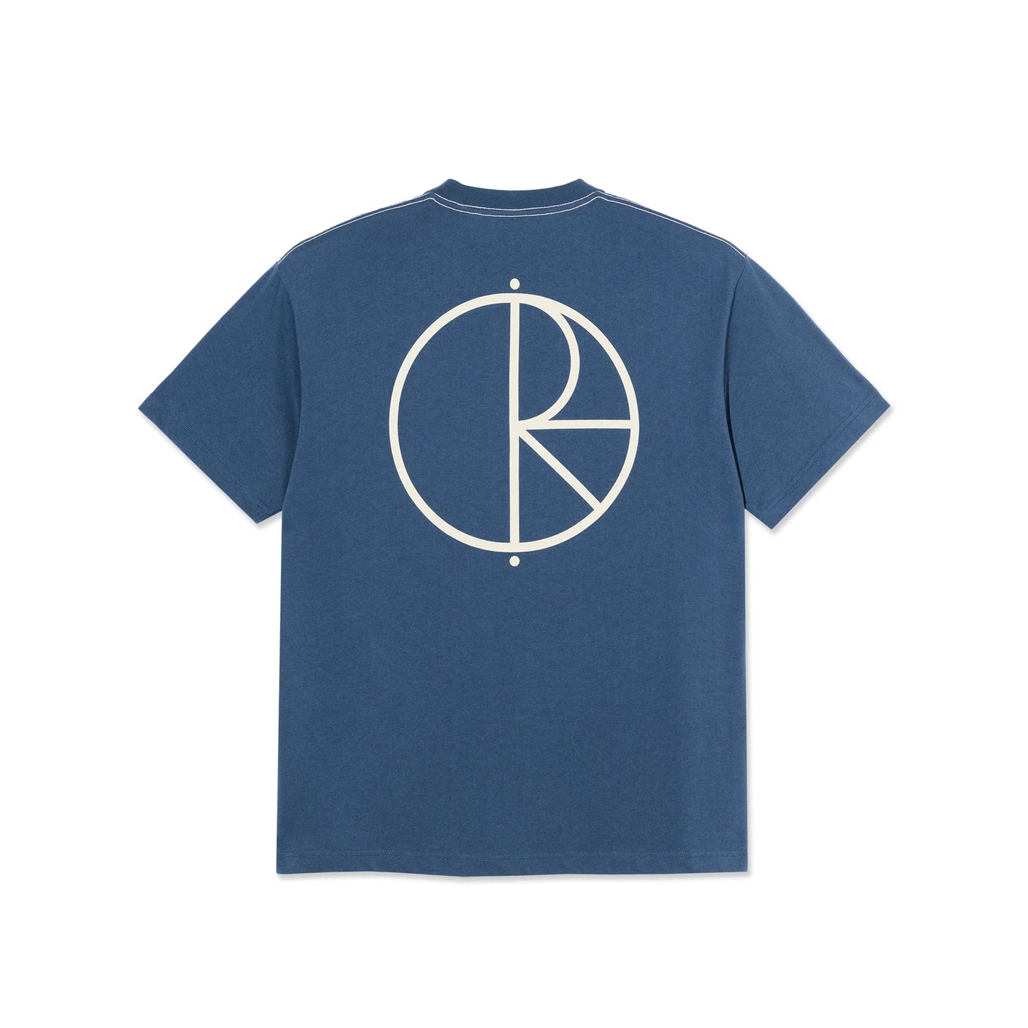 POLAR - CONTRAST TEE STROKE LOGO - GREY/BLUE