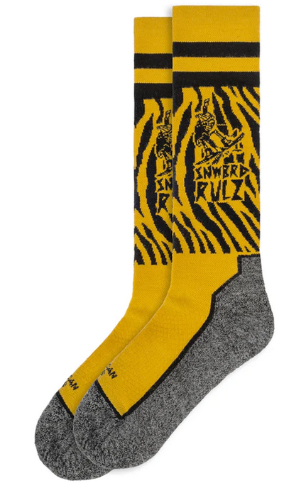 AMERICAN SOCKS - SIGNATURE SNOWBOARD RULES - BLACK/YELLOW