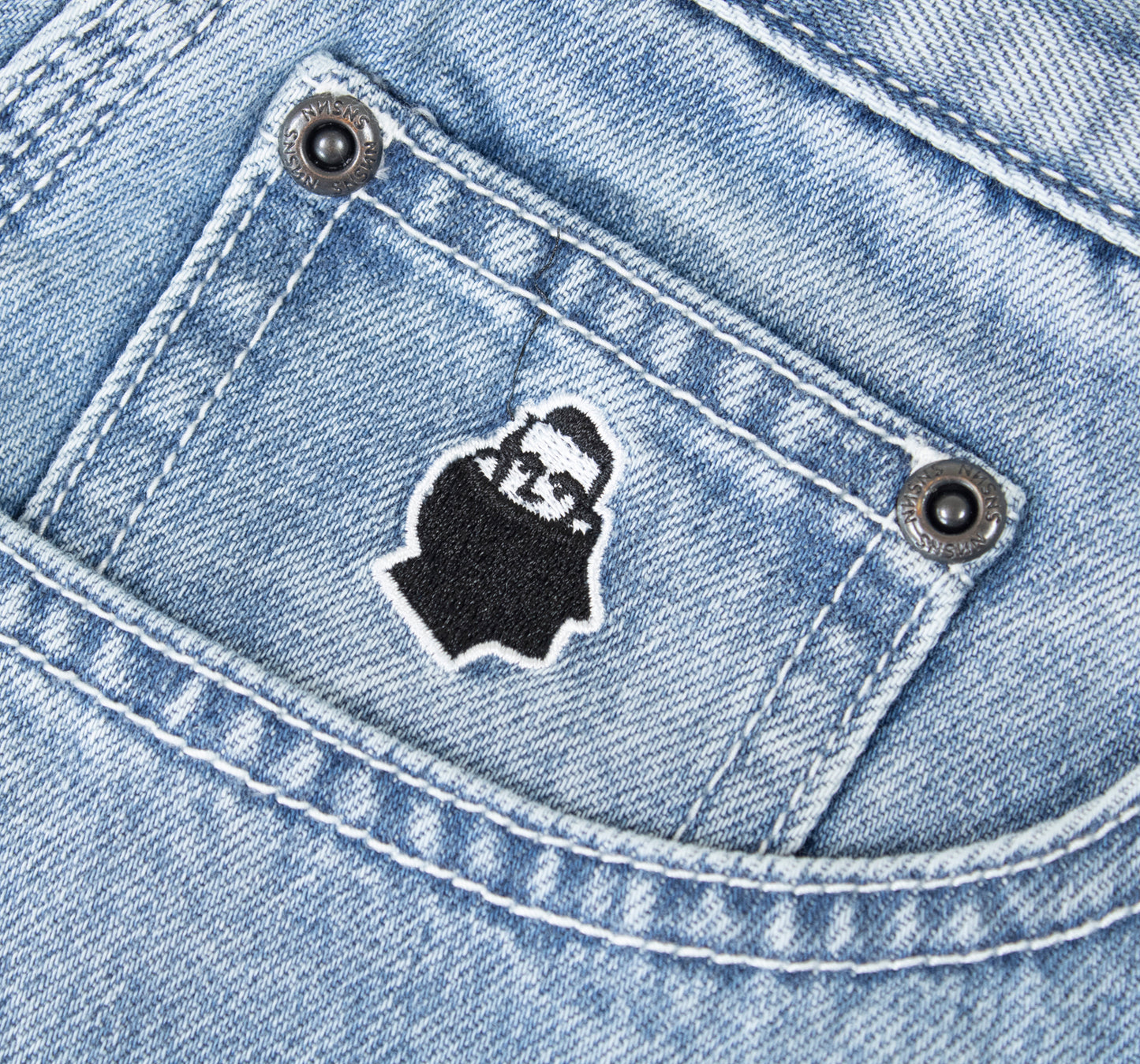 NNSNS - YETI SHORT - LIGHT STONE WASHED DENIM