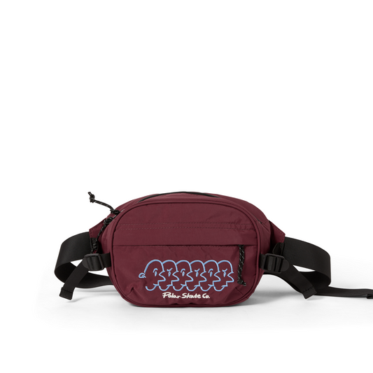 POLAR - FACES HIP BAG NYLON - BORDEAUX