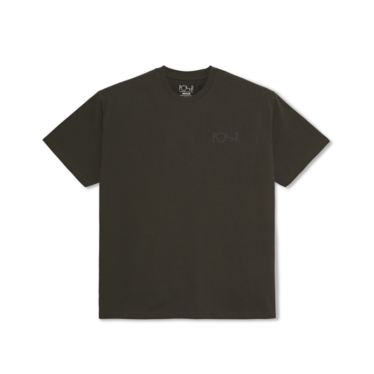 POLAR - STROKE LOGO TEE JR - DIRTY BLACK