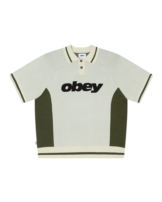 OBEY - SPORT POLO SWEATER - UNBLEACHED MULTI