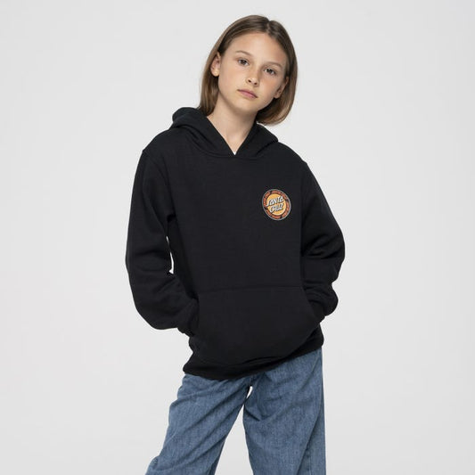 SANTA CRUZ - OUTER RINGED DOT YOUTH HOOD - BLACK
