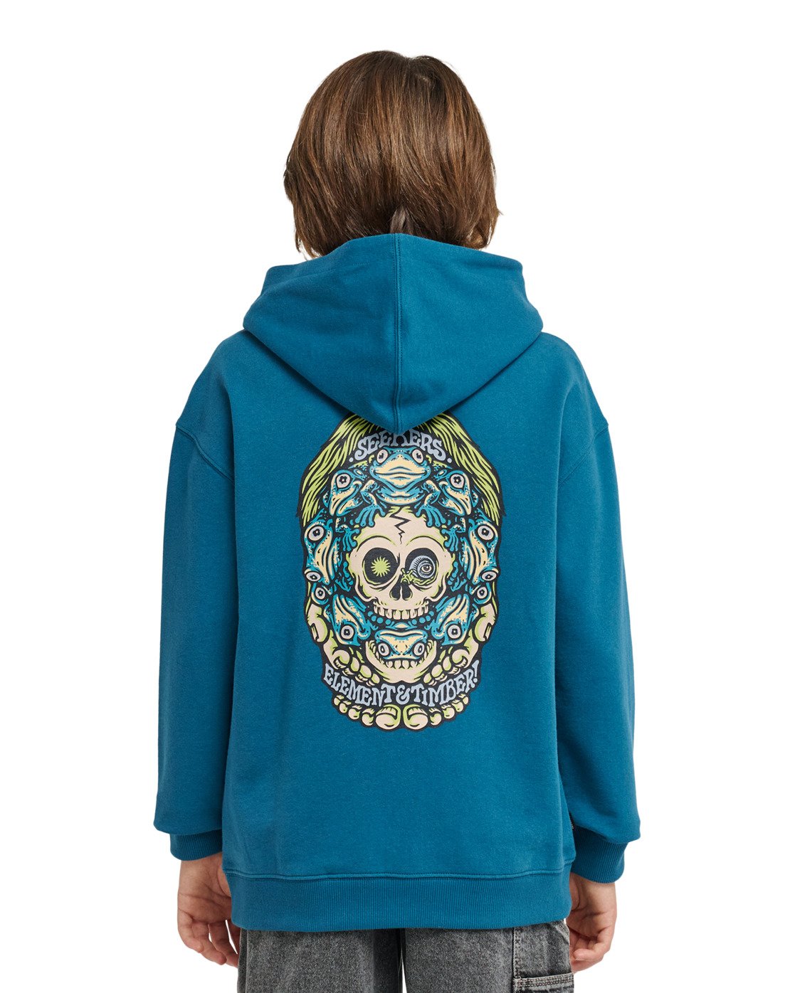 ELEMENT - TIMBER ORBIT YOUTH PULLOVER HOOD - MALLARD BLUE
