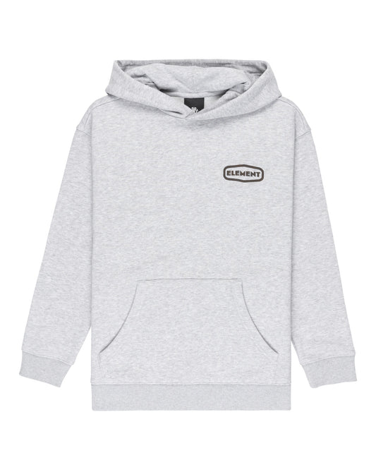 ELEMENT - GRIP IT PULLOVER YOUTH HOOD - MID GREY HEATHER