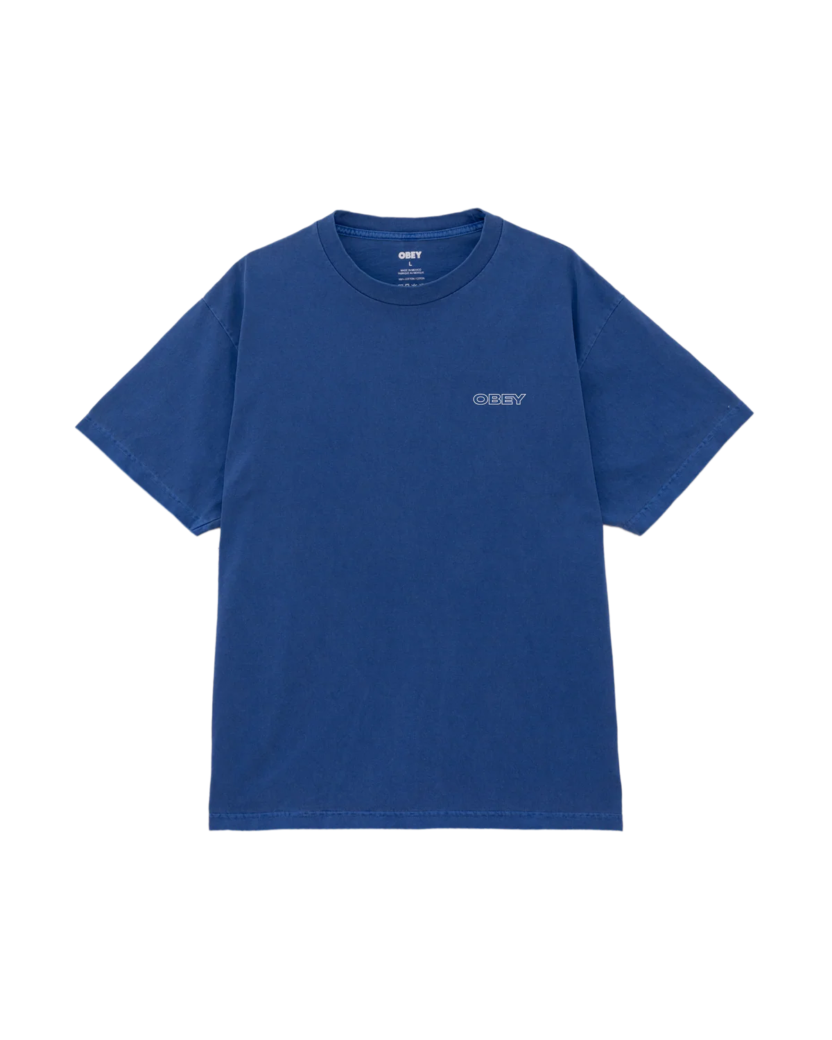 OBEY - RIPPLE TEE - PIGMENT ELECTRIC INDIGO