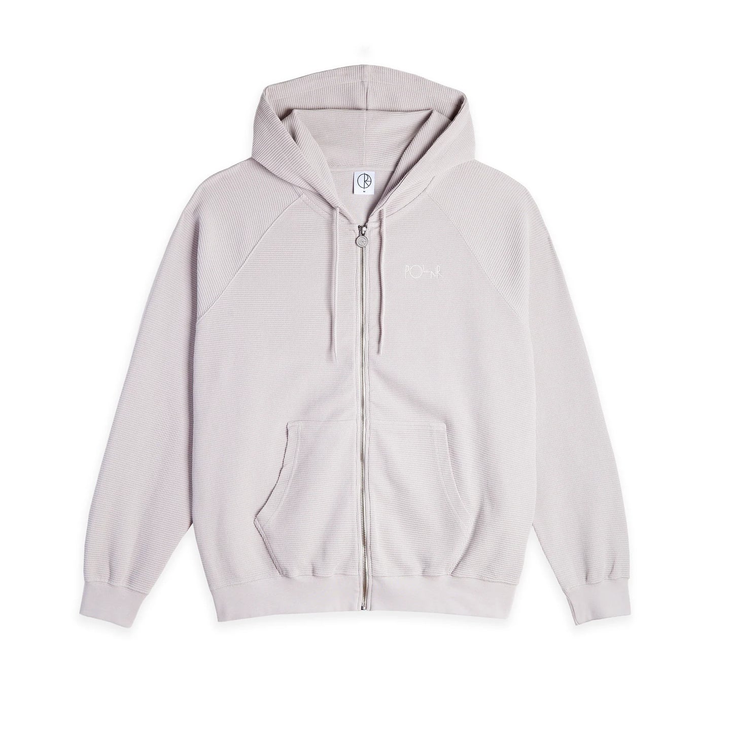 POLAR - WAFFLE ZIP HOOD - PALE TAUPE