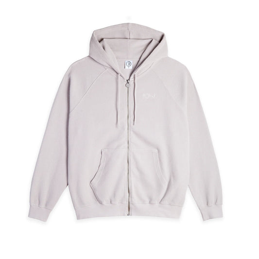 POLAR - WAFFLE ZIP HOOD - PALE TAUPE