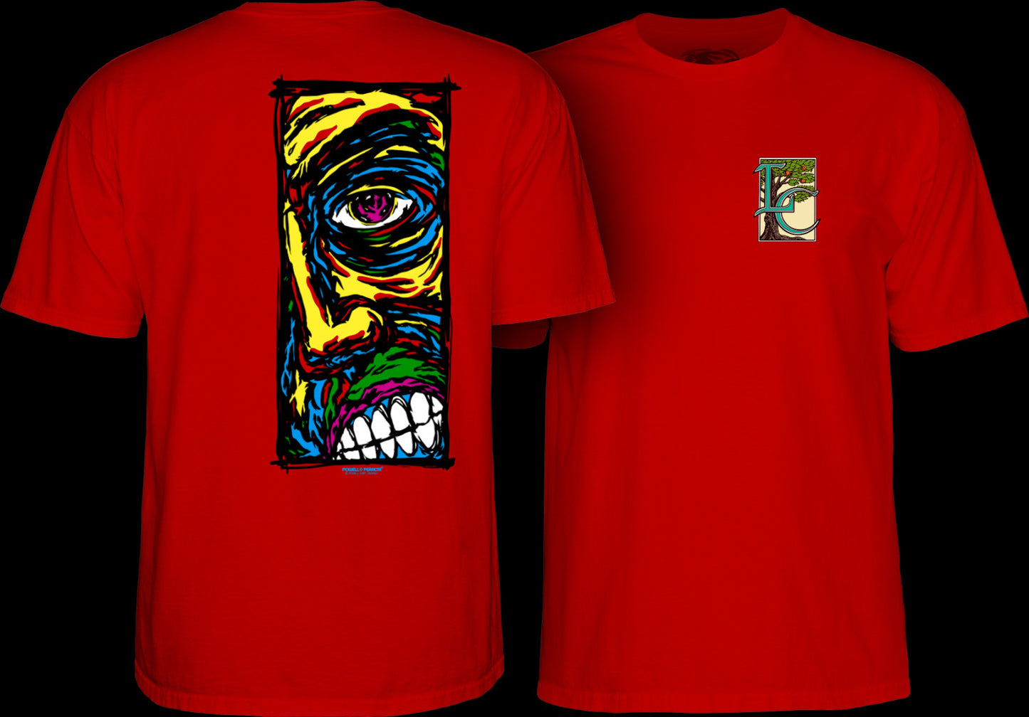 POWELL PERALTA - LANCE CONKLIN FACE TEE - RED