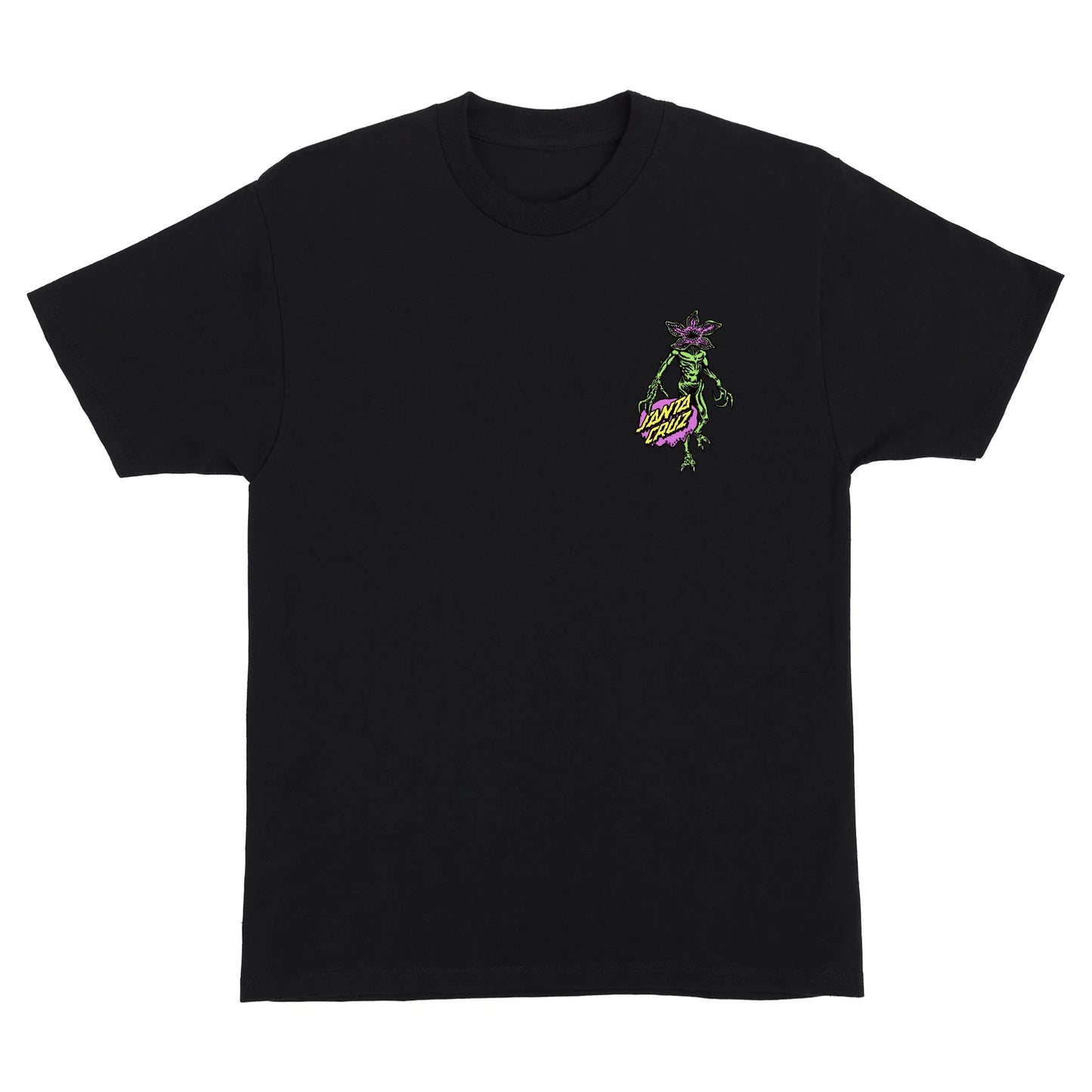 SANTA CRUZ - STRANGER THINGS DEMOGORGON DOT TEE - BLACK
