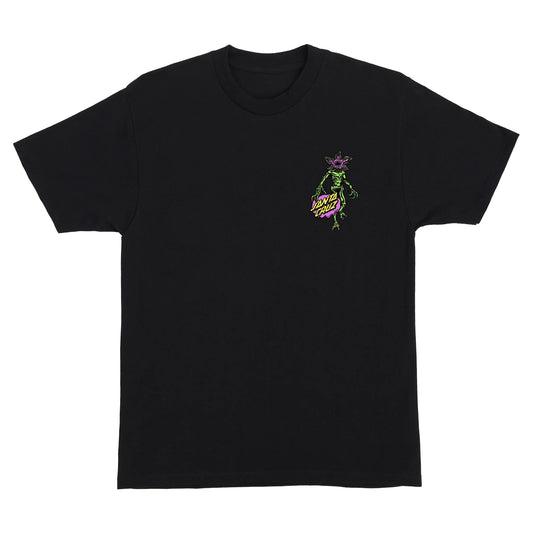 SANTA CRUZ - STRANGER THINGS DEMOGORGON DOT TEE - BLACK