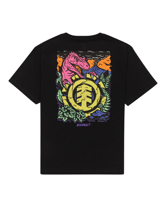 ELEMENT - JURASSIC SS YOUTH TEE - FLINT BLACK