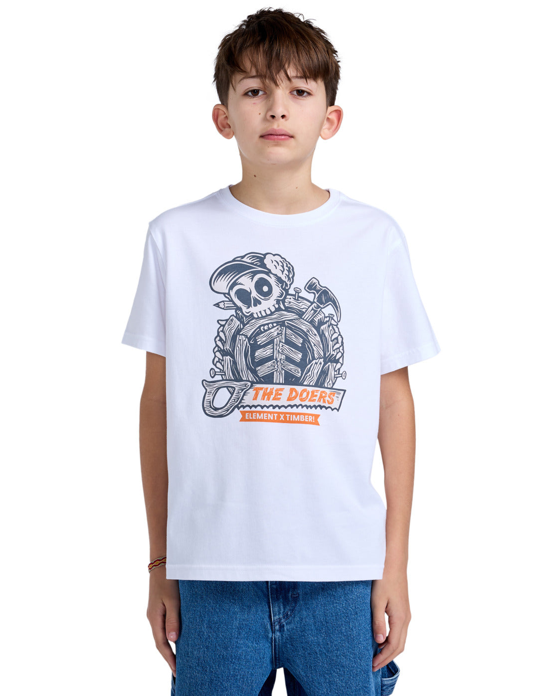 ELEMENT - TIMBER ICON SS YOUTH TEE - OPTIC WHITE