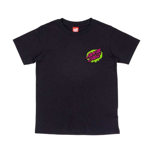 SANTA CRUZ - YOUTH SLIME DOT TEE - BLACK