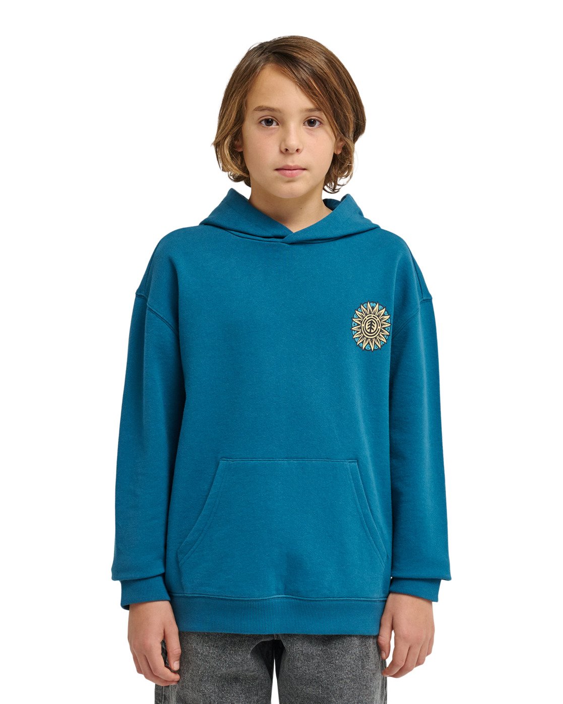 ELEMENT - TIMBER ORBIT YOUTH PULLOVER HOOD - MALLARD BLUE