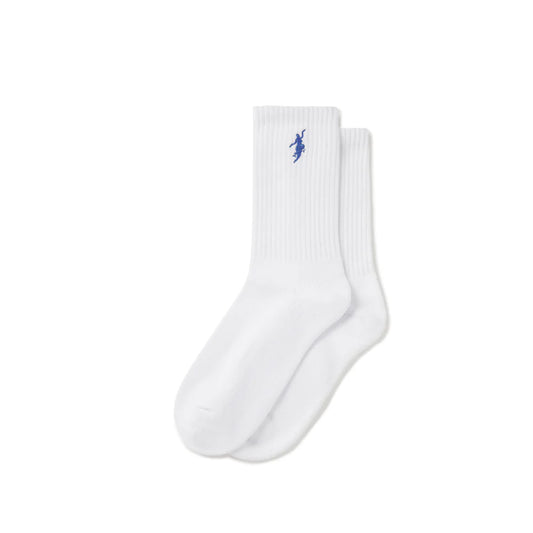 POLAR - RIB SOCK NO COMPLY - WHITE/BLUE