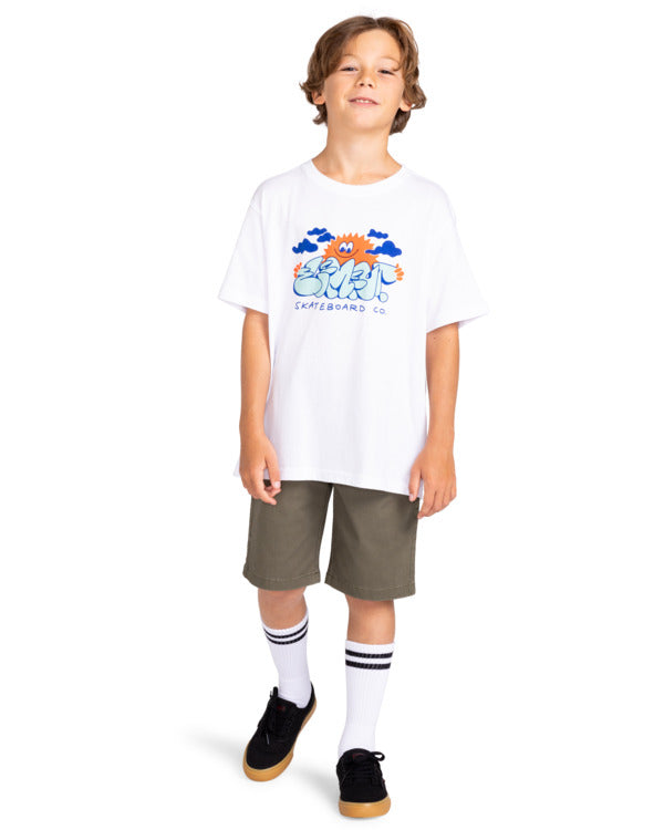ELEMENT - BUBBLE SUN SS YOUTH TEE - WHITE