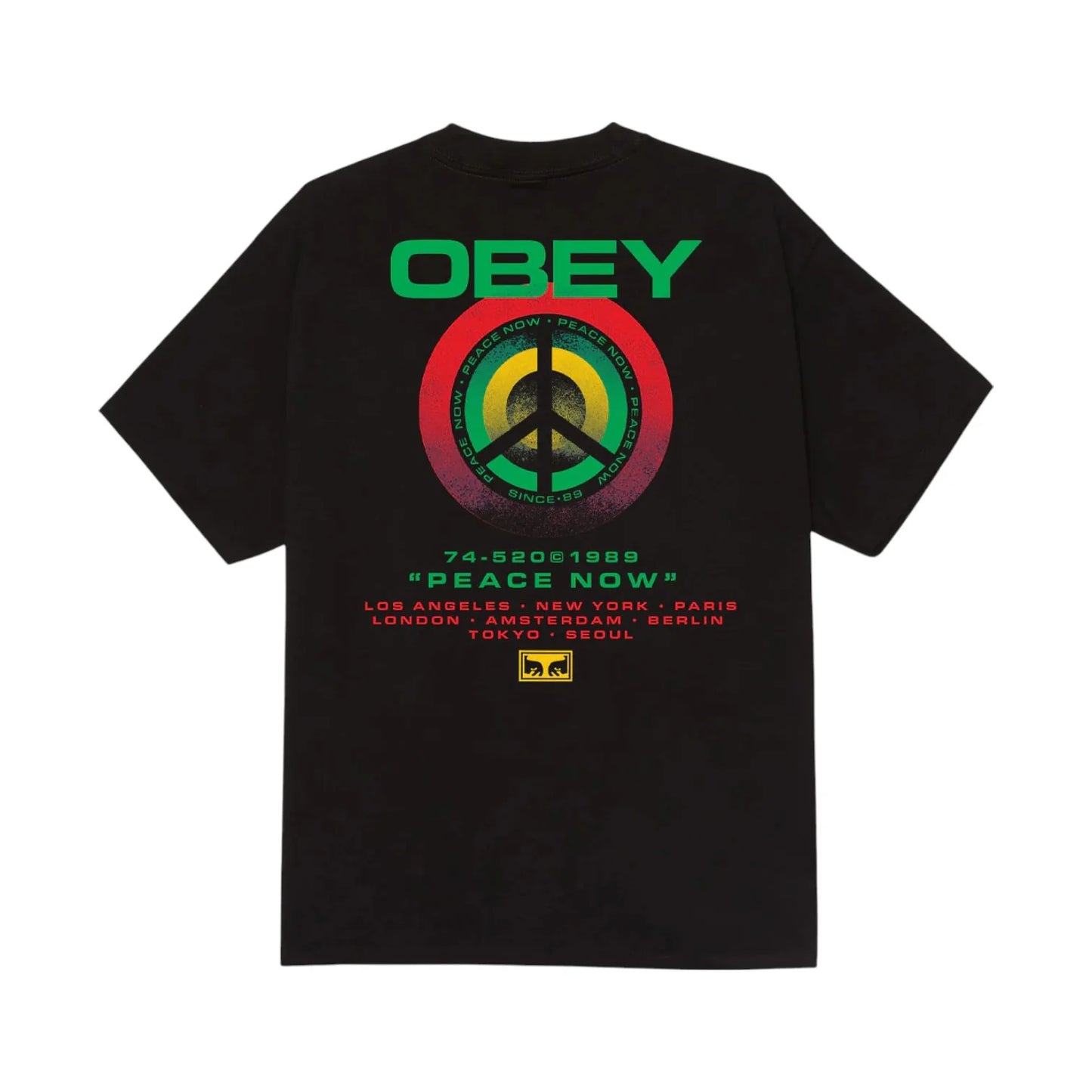 OBEY - PEACE TARGET TEE - BLACK