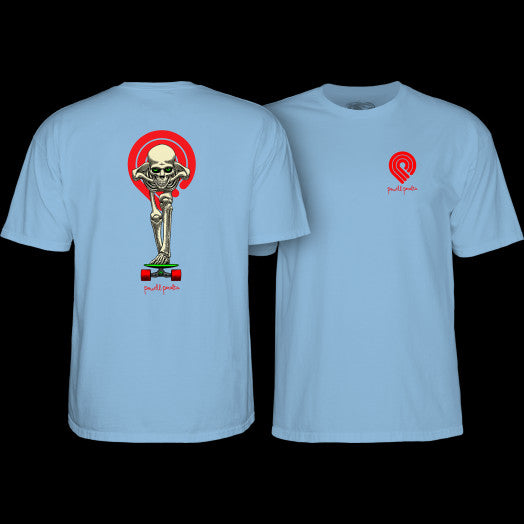 POWELL PERALTA - TUCKING SKELETON TEE - BABY BLUE