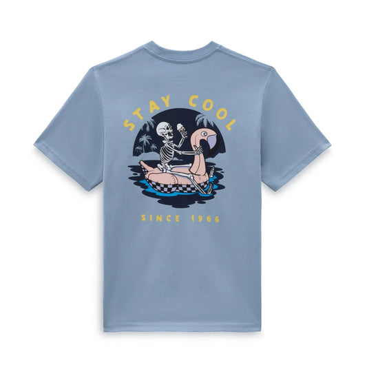 VANS - STAY COOL YOUTH SS TEE - DUSTY BLUE