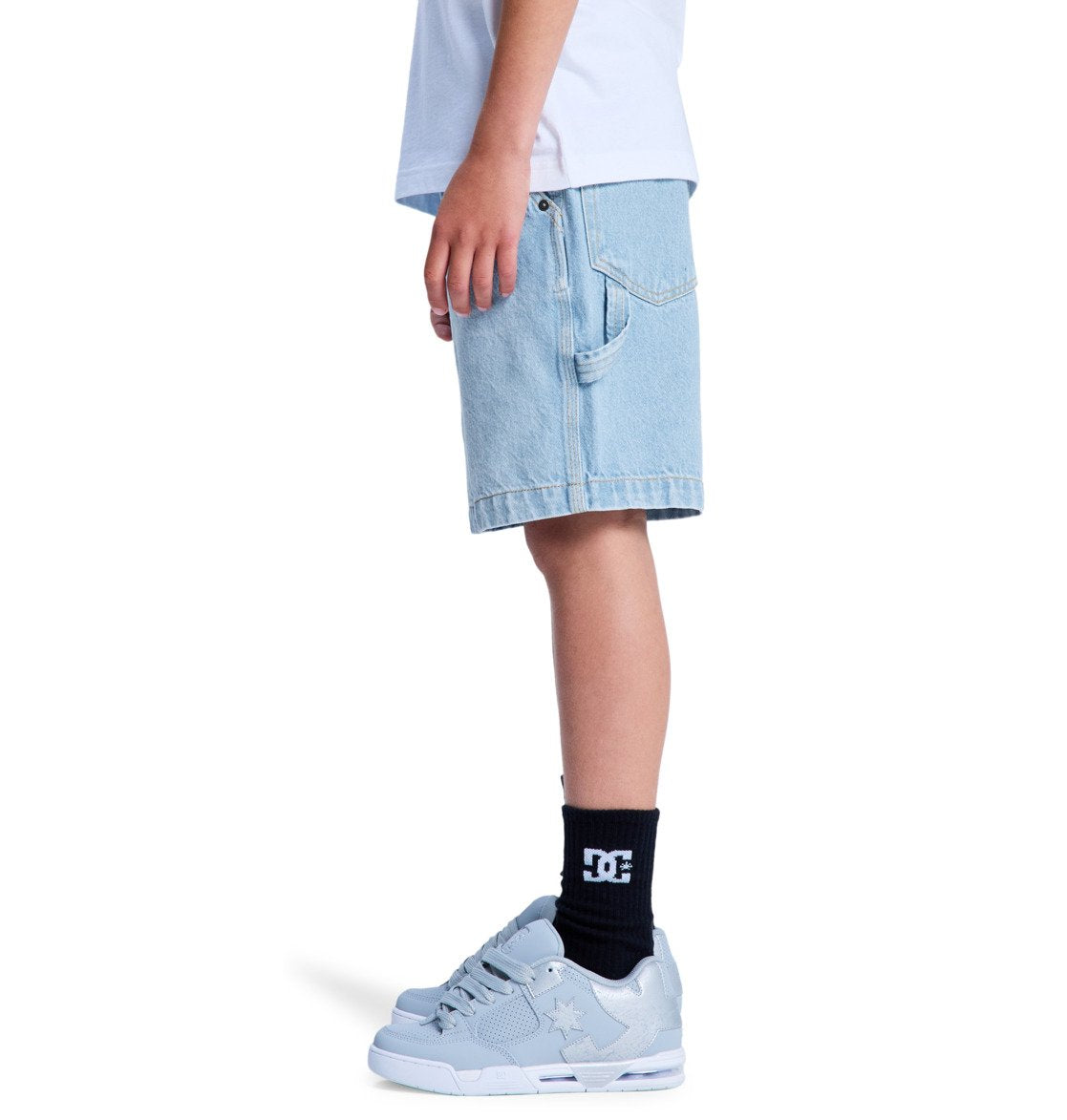 DC - CARPENTER BAGGY SHORT BOY - DENIM BLUE