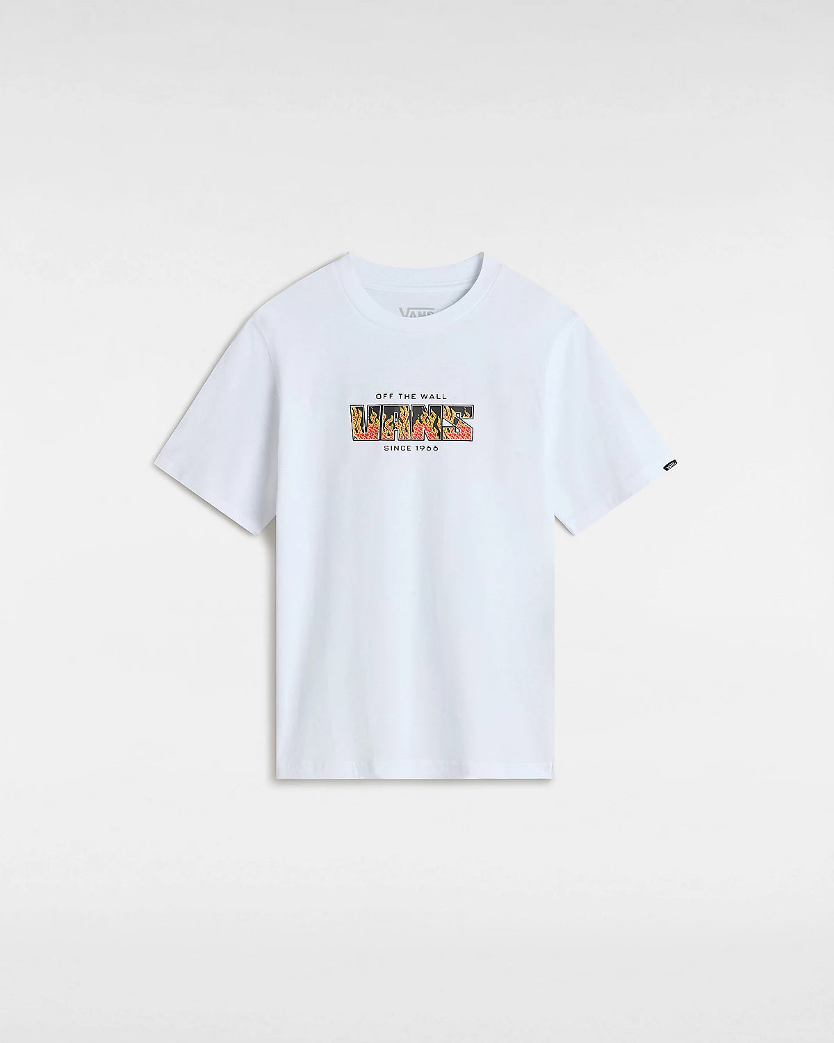 VANS - DIGI FLAMES SS YOUTH TEE - WHITE