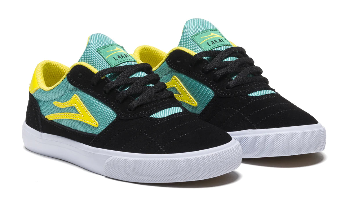 LAKAI - CAMBRIDGE KIDS - BLACK/TEAL SUEDE