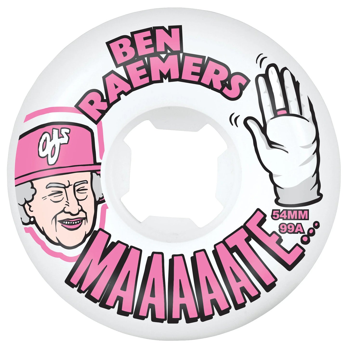 OJ WHEELS - RAEMERS FOUNDATION ORIGINAL EZ EDGE - WHITE - 99A - 54MM