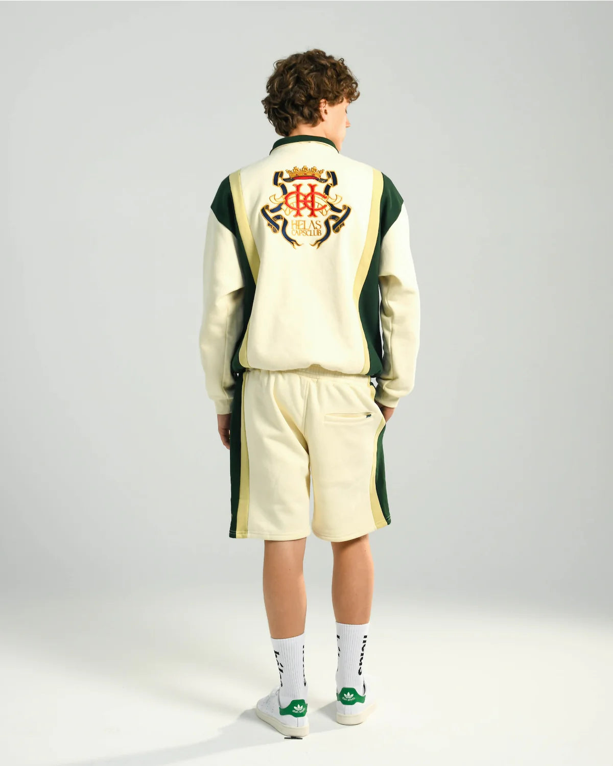 HELAS - COURONNE QUARTER ZIP - LIGHT BEIGE