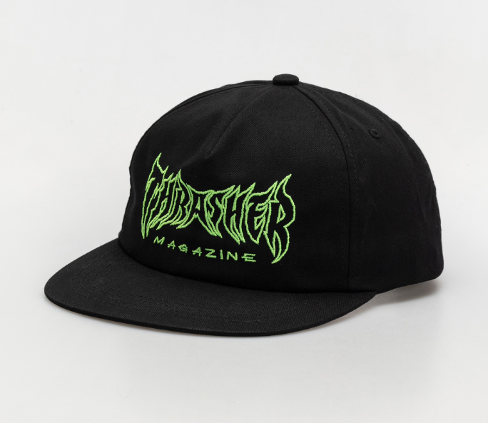 THRASHER - METAL SNAPBACK - BLACK