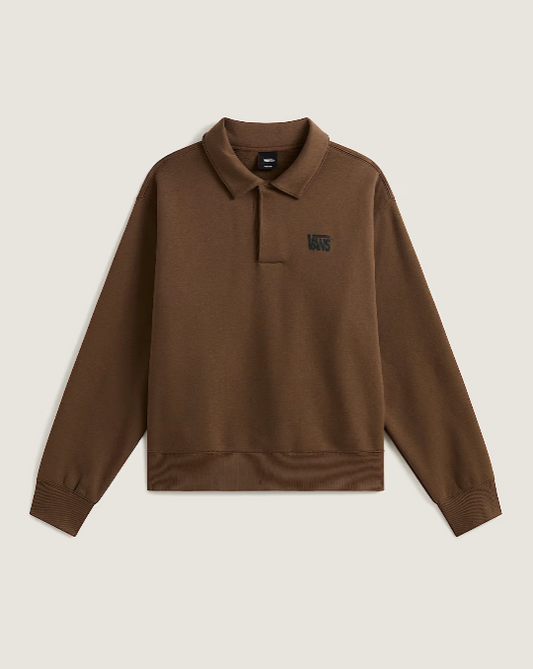 VANS - POLO FLEECE PULLOVER - BROWN