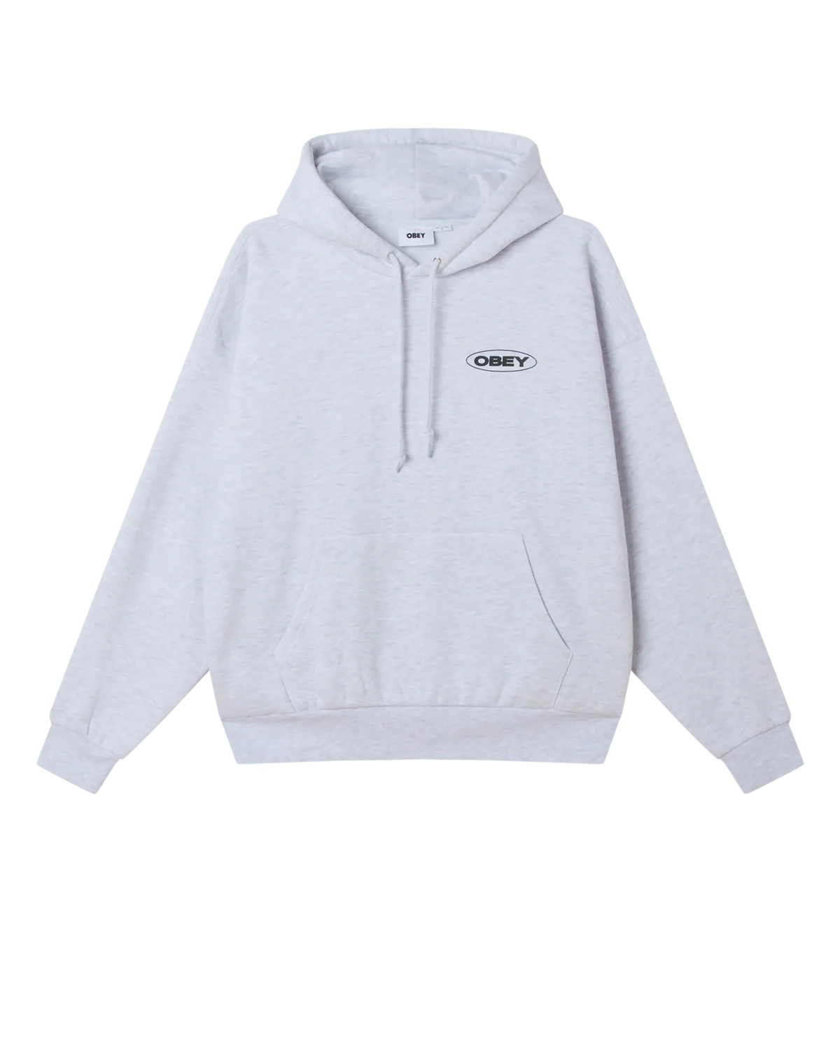 OBEY - OVAL CITIES HOOD - ASH GREY