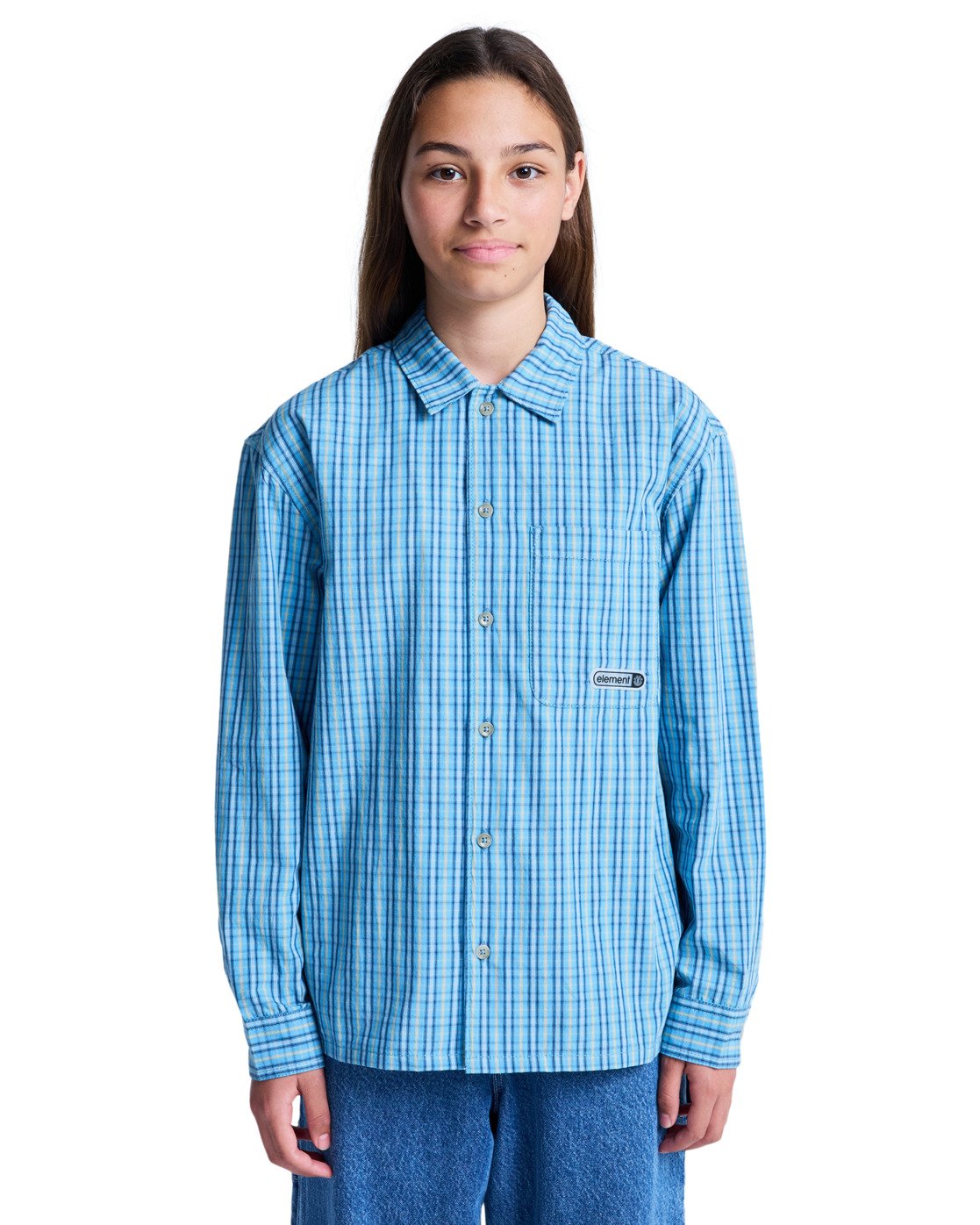 ELEMENT - NAPKINS YOUTH LS SHIRT - NAPKINS BLUE