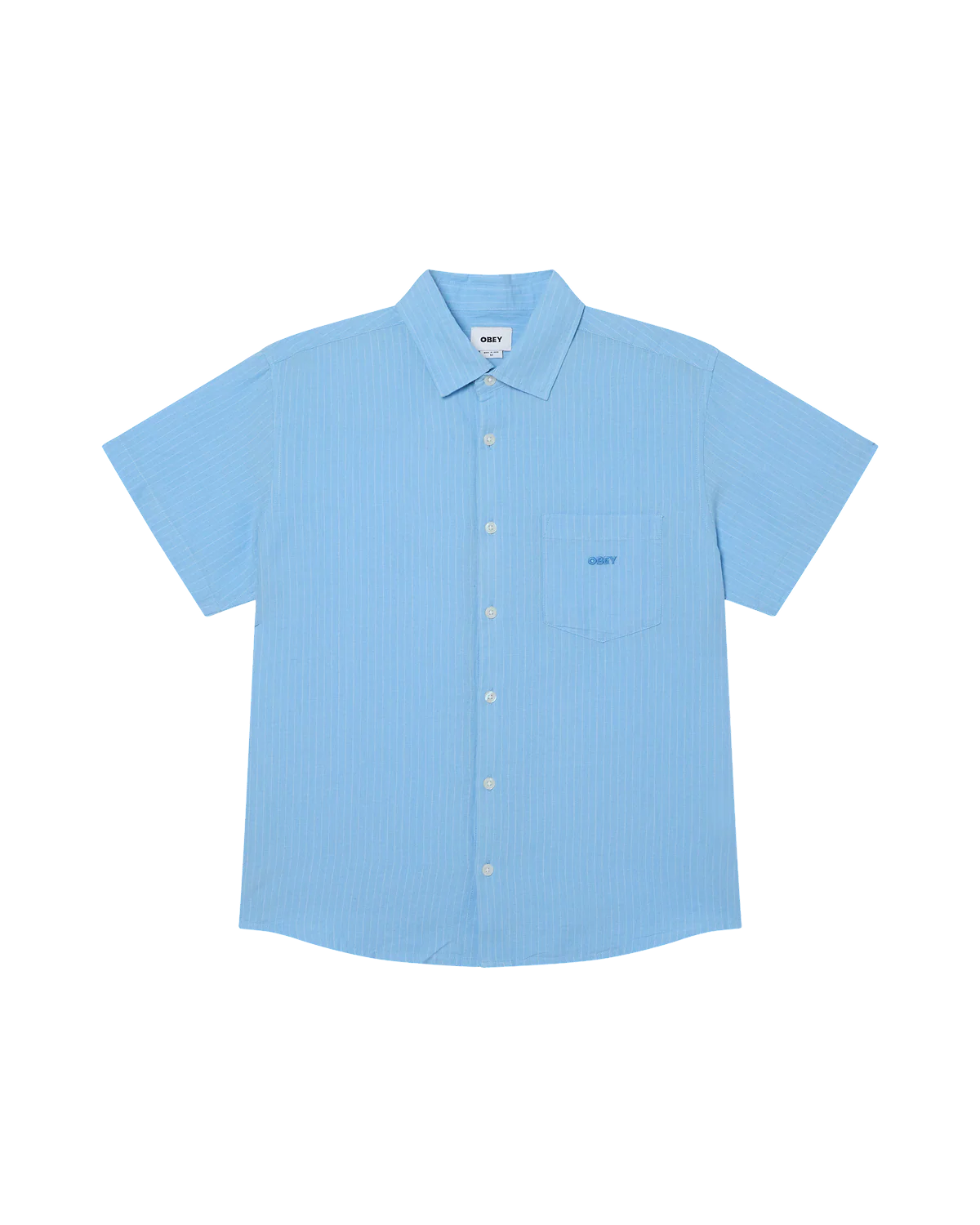 OBEY - BARRY SS SHIRT - SKY BLUE MULTI