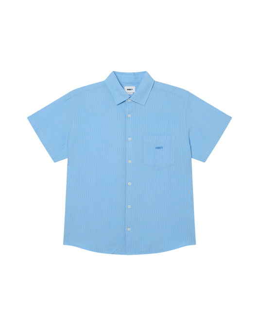 OBEY - BARRY SS SHIRT - SKY BLUE MULTI
