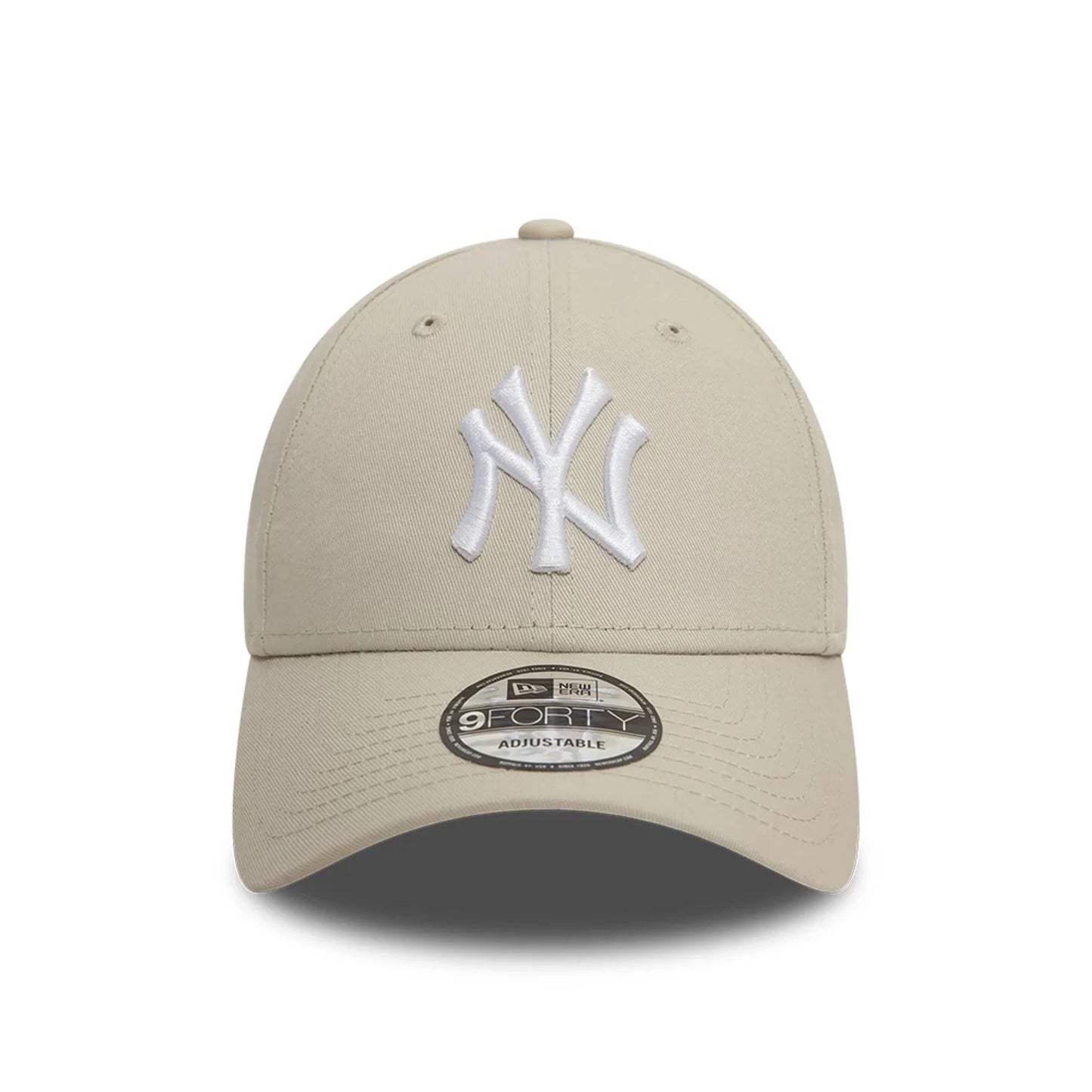 NEW ERA - 9FORTY NEW YORK YANKEES LEAGUE ESSENTIAL CAP - OSFA - STONE/WHITE