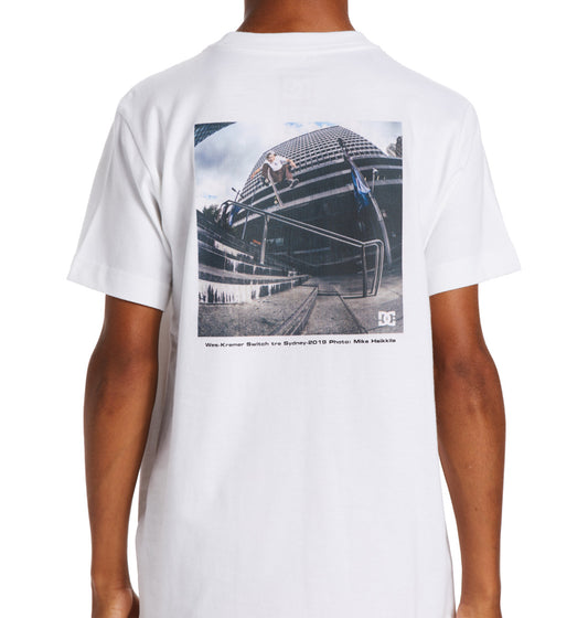 DC - HEIKKILA SW 360 FLIP TEE BOY - WHITE