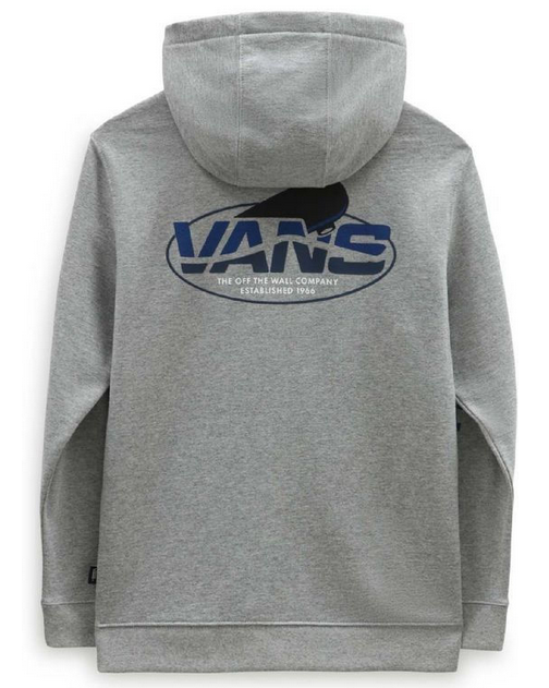 VANS - SK8 SHAPE PULLOVER YOUTH HOOD - CEMENT HEATHER