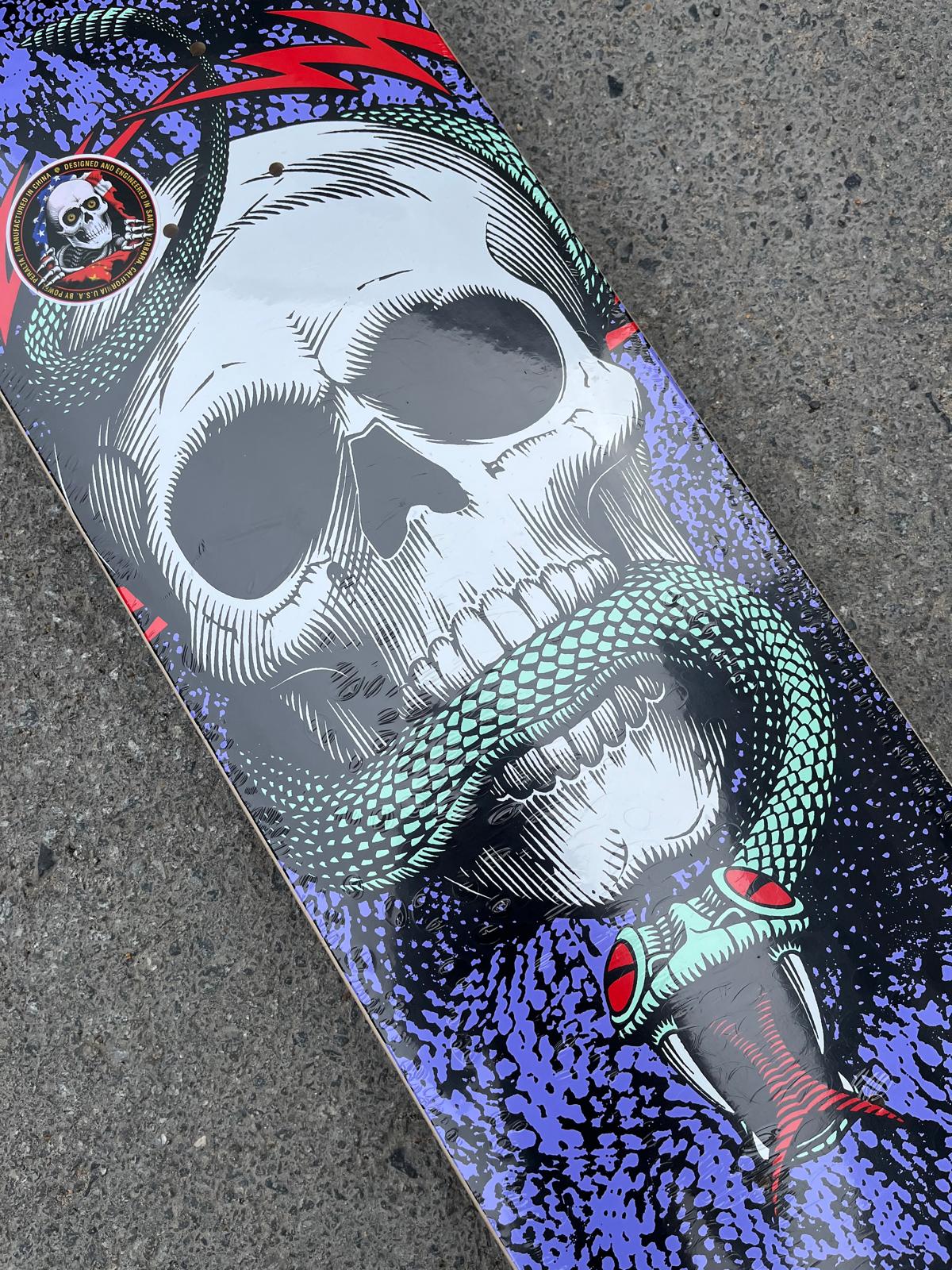 POWELL-PERALTA - SKULL AND SNAKE - BLACK/PURPLE - 7.75