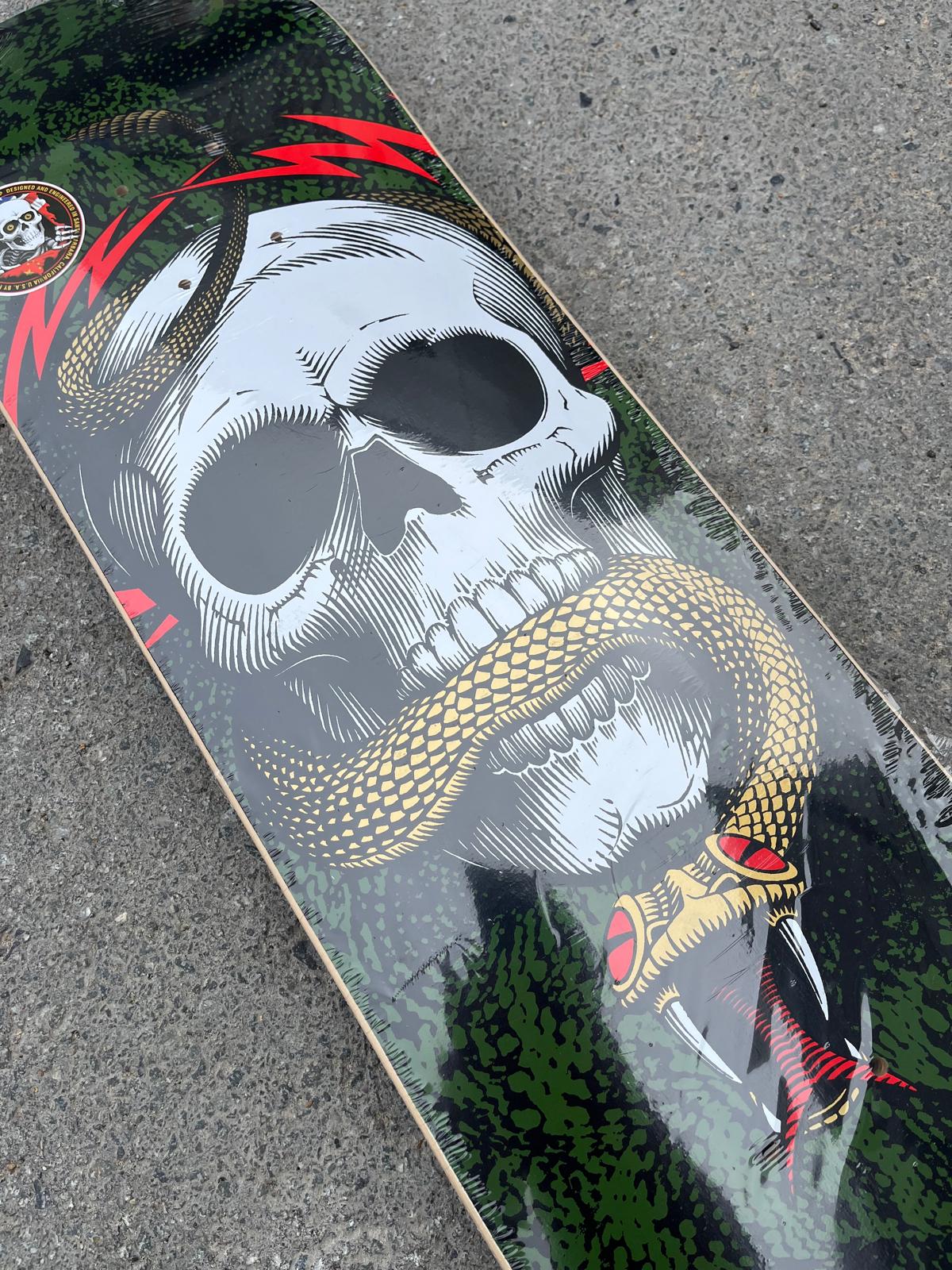 POWELL-PERALTA - SKULL AND SNAKE - BLACK/GREEN - 8.25