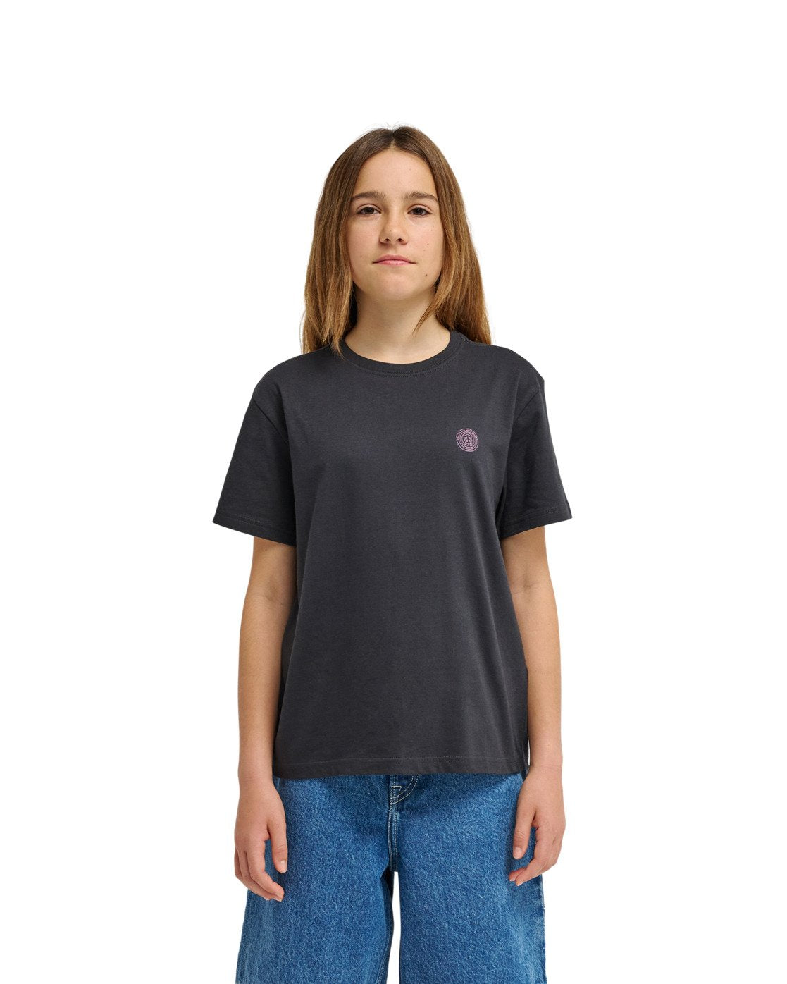 ELEMENT - LAKESIDE YOUTH TEE - OFF BLACK
