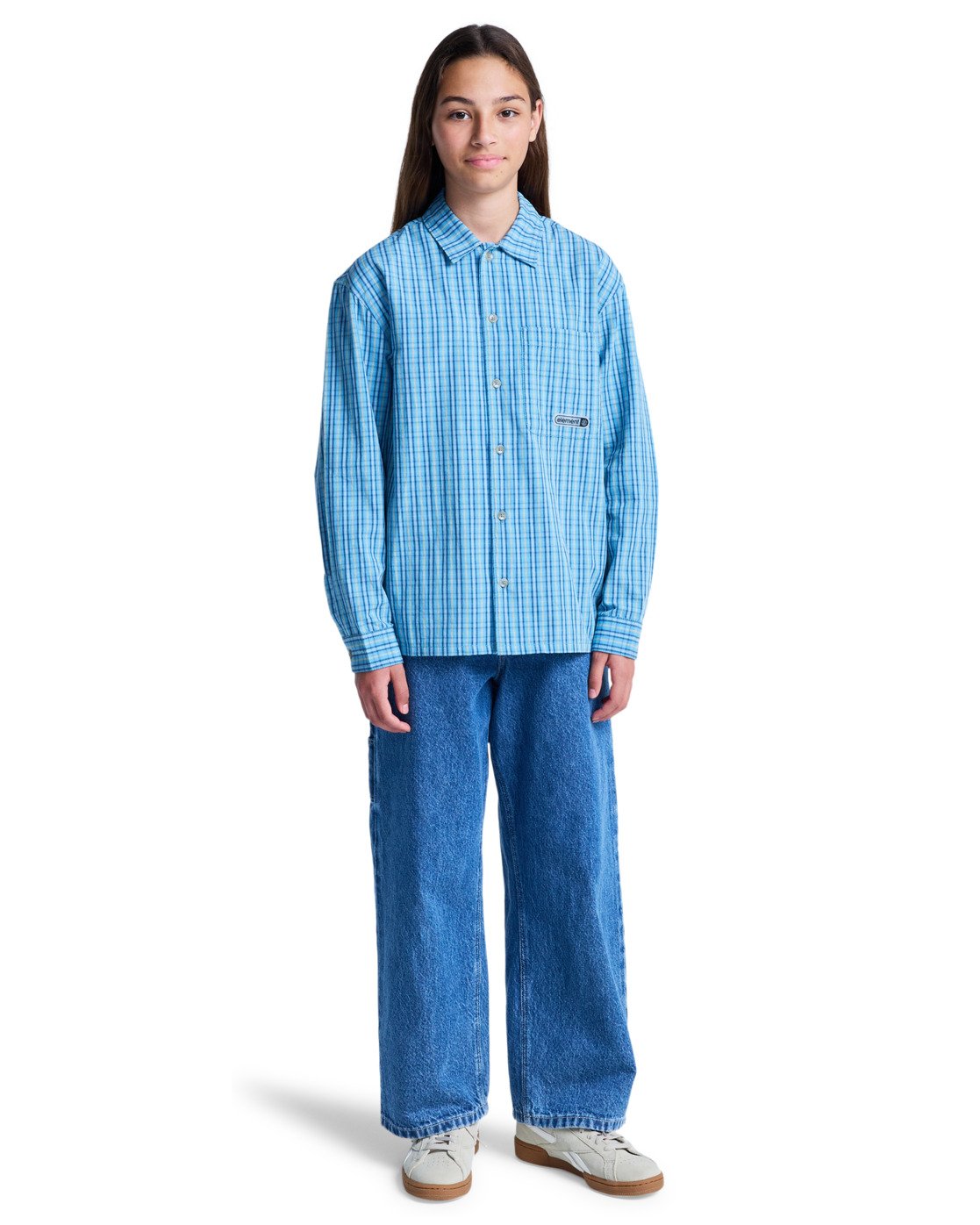ELEMENT - NAPKINS YOUTH LS SHIRT - NAPKINS BLUE