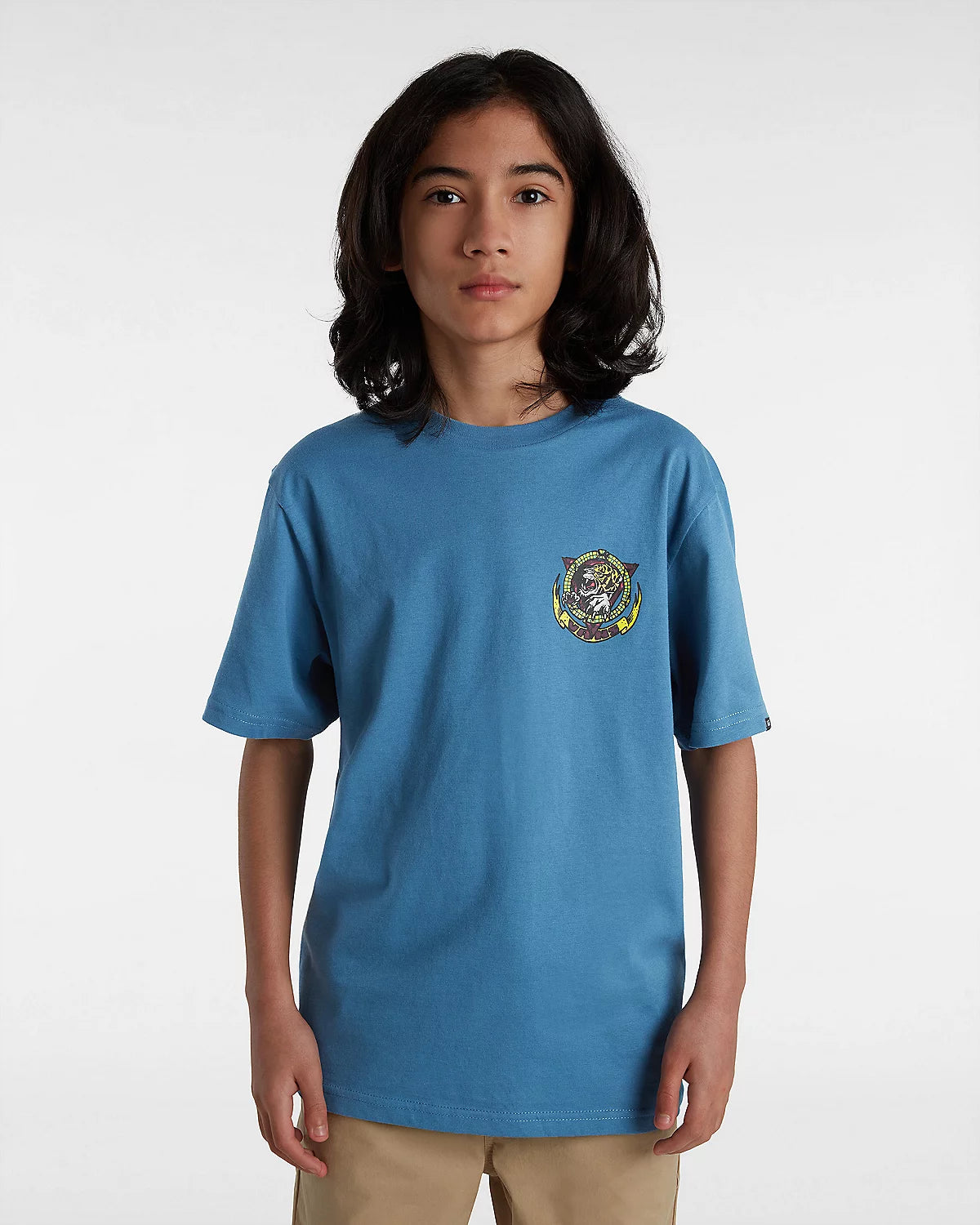 VANS - TIGER PAWS SS YOUTH TEE - COPENHAGEN BLUE