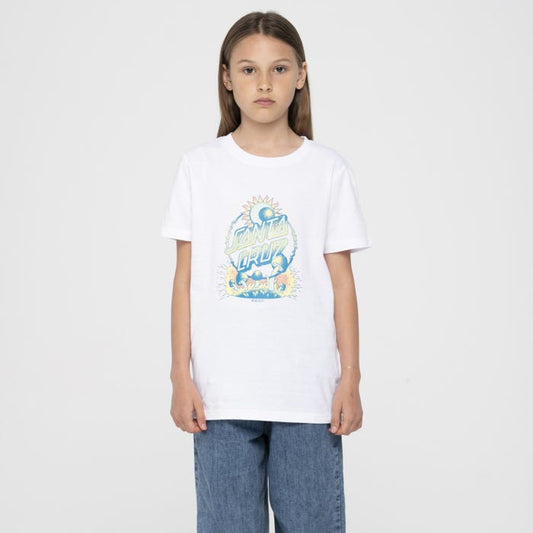 SANTA CRUZ - DARK ARTS DOT FRONT YOUTH TEE - WHITE