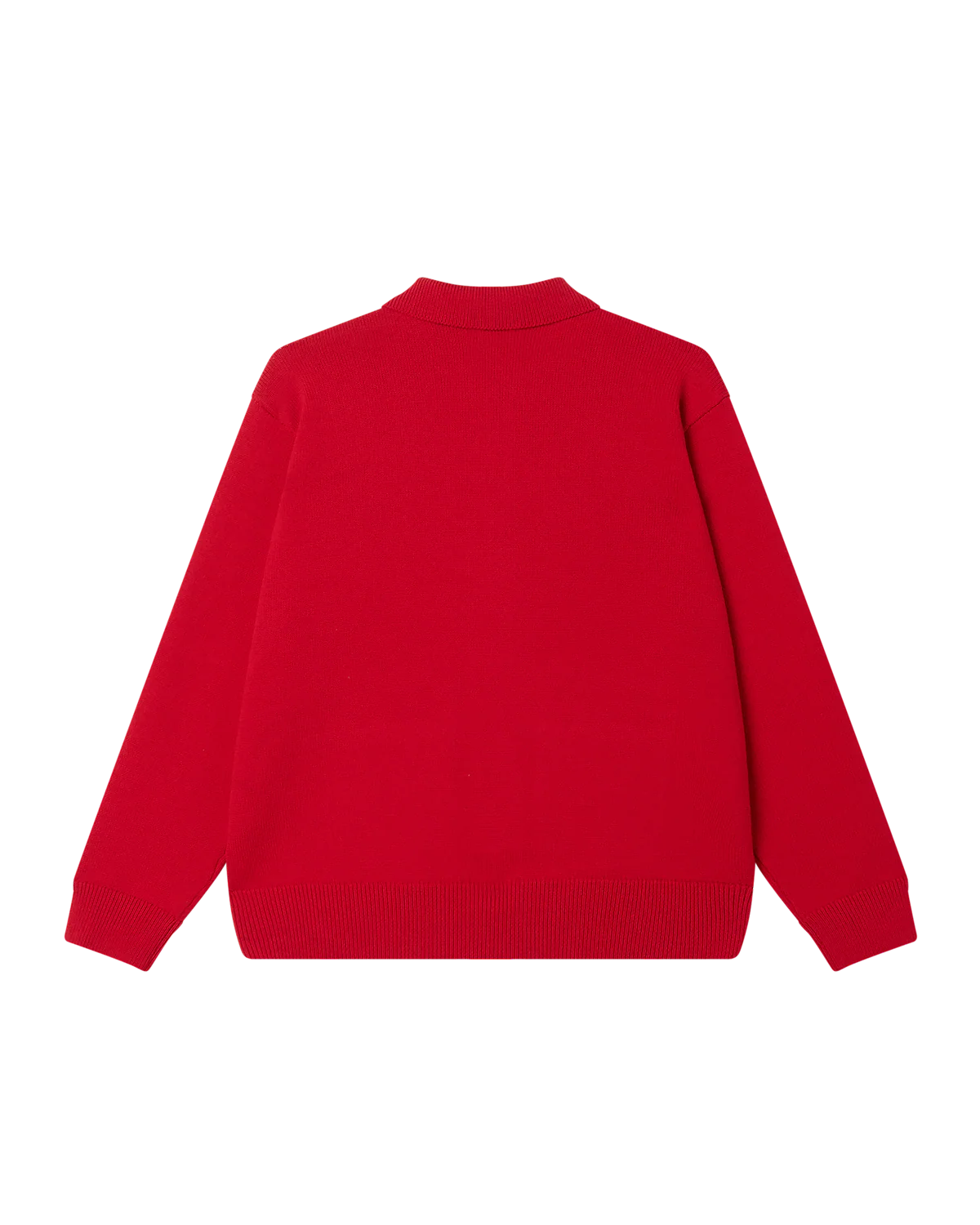 OBEY - MATT ZIP-UP SWEATER - RED MULTI