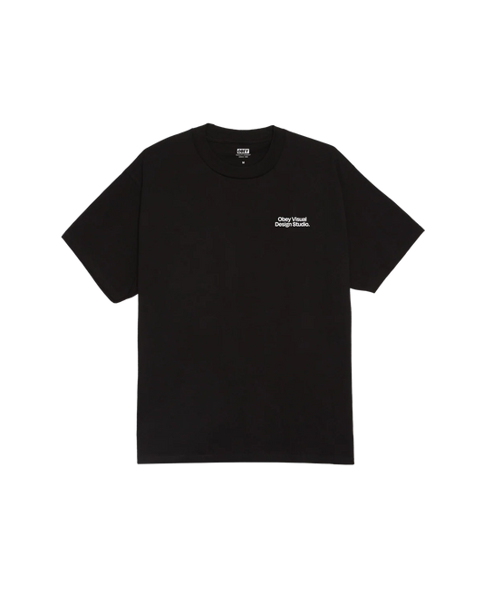 OBEY - VISUAL DESIGN STUDIO TEE - BLACK