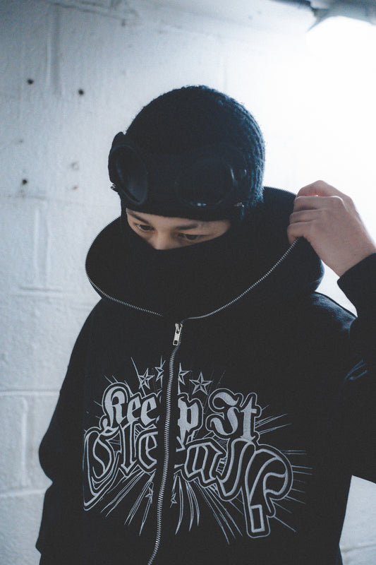 KEEP IT CLEAN - DIVINE HOOD - BLACK