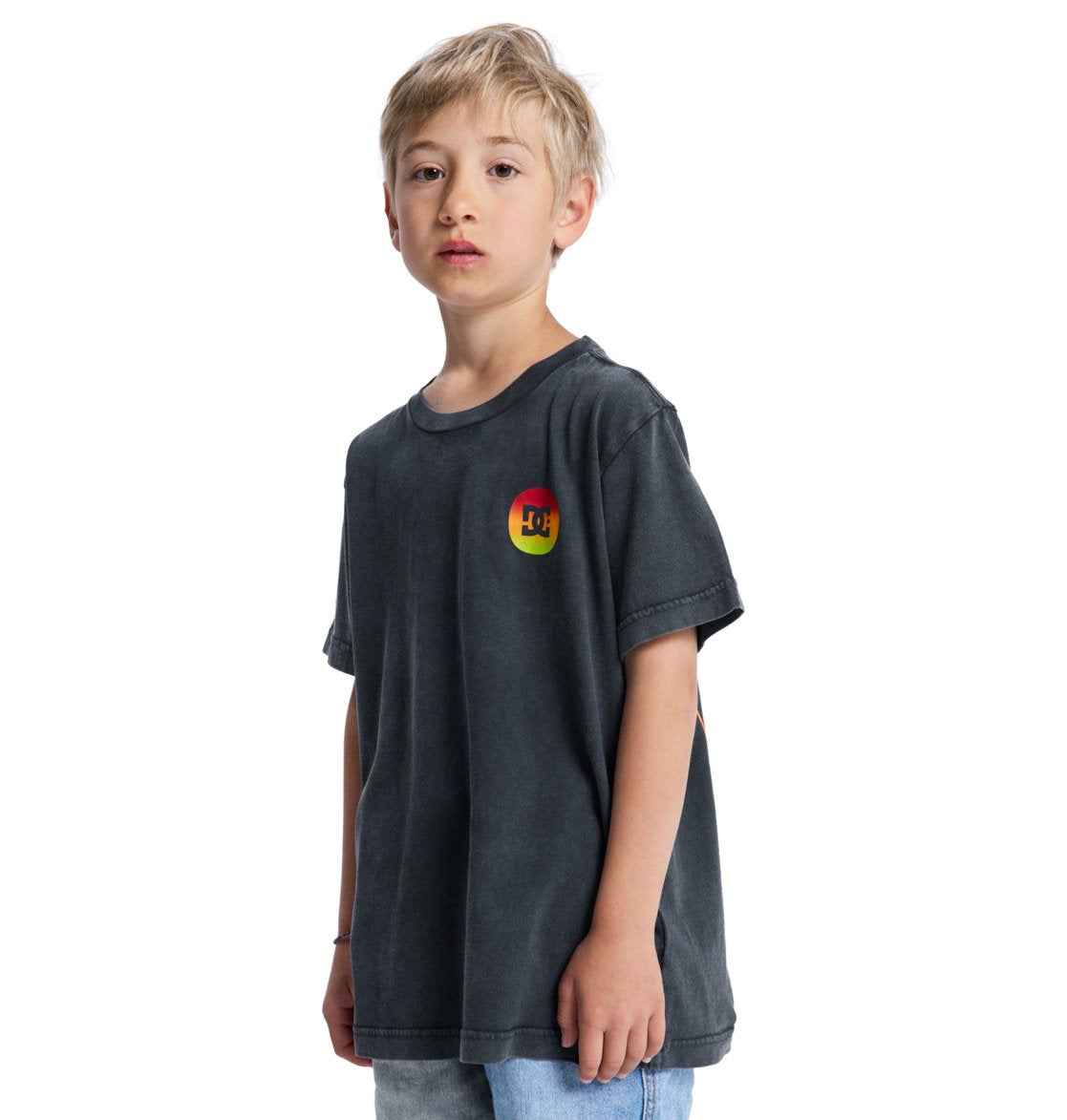 DC - SHAPE OR DESTROY YOUTH TEE - WASHED BLACK